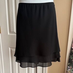 Michele Black tiered Skirt